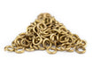 4mm Brass Round Jump Rings (Approx 100 pieces) - The Bead Chest