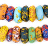 Jumbo House Medley Rondelle Fused Recycled Glass Beads (20mm)