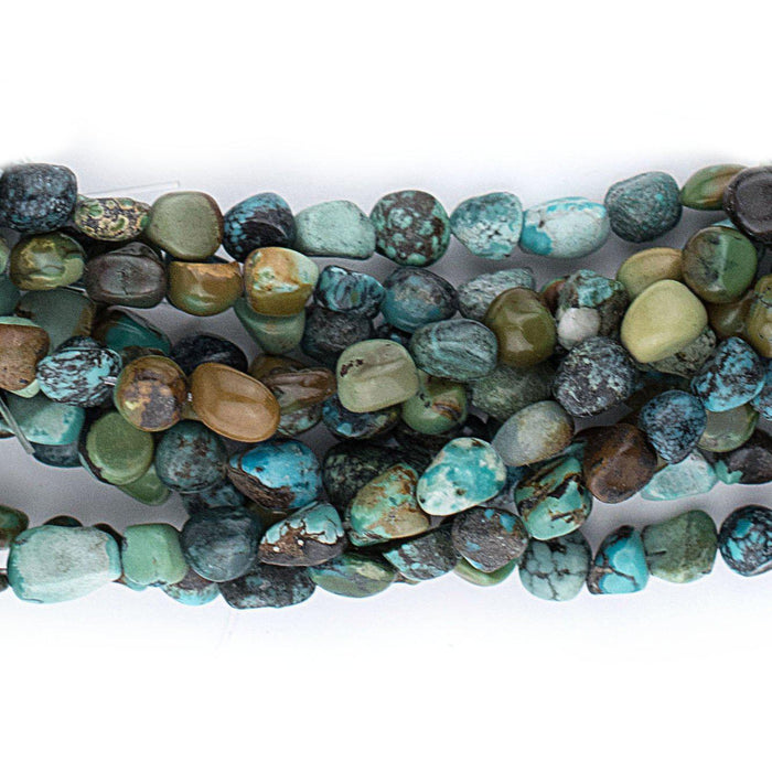Green Turquoise Nugget Beads (5mm) - The Bead Chest