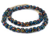 Midnight Medley Fused Recycled Glass Beads (14mm) - The Bead Chest