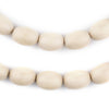 Cream Oval Natural Wood Beads (15x10mm)