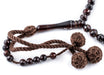 Brown Silver-Inlaid "Names of Allah" Arabian Prayer Beads (6mm) - The Bead Chest