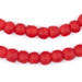 Bright Red Recycled Glass Beads (9mm) - The Bead Chest