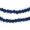Indigo Blue Volcanic Lava Beads (6mm)