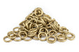 8mm Brass Round Jump Rings (Approx 100 pieces) - The Bead Chest