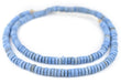 Light Blue Java Glass Button Beads (8mm) - The Bead Chest