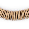 Cream Disk Coconut Shell Beads (20mm)