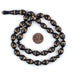 Brass-Inlaid Oval Arabian Prayer Beads - The Bead Chest