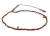 Brown Round Wooden Arabian Prayer Beads (3mm) - The Bead Chest
