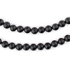 Matte Round Black Onyx Beads (6mm)