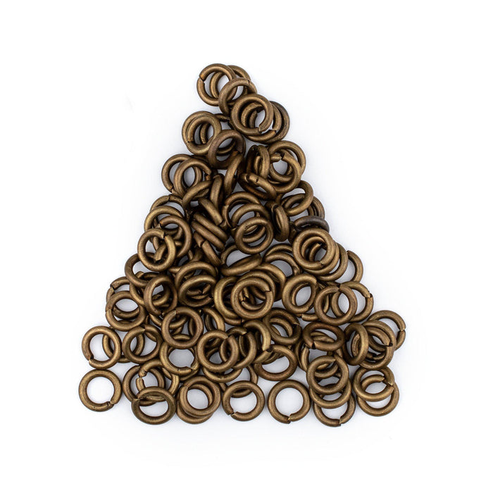 6mm Bronze Round Jump Rings (Approx 100 pieces) - The Bead Chest