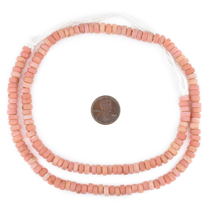 Rose Pink Java Glass Button Beads (8mm) - The Bead Chest