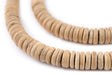 Cream Disk Coconut Shell Beads (10mm) - The Bead Chest