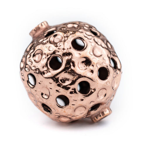 Jumbo Hollow Hammered Copper Bead (34mm) - The Bead Chest