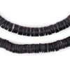 Matte Black Shell Heishi Beads (8mm)