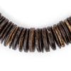 Chocolate Disk Coconut Shell Beads (20mm)