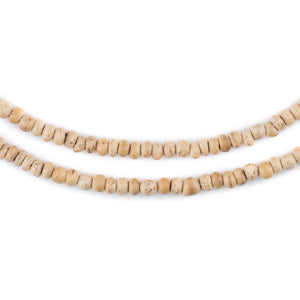 Cream Nugget Coconut Shell Beads (3-4mm)
