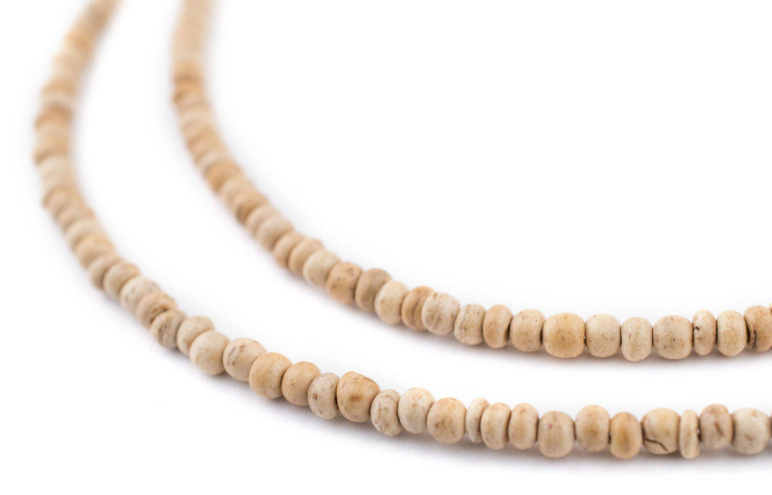 Cream Nugget Coconut Shell Beads (3-4mm) - The Bead Chest