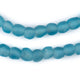 Dark Aqua Recycled Glass Beads (9mm) - The Bead Chest