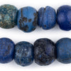Antique Blue Glass Dutch Dogon Beads #7077