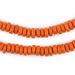 Orange Java Glass Button Beads (8mm) - The Bead Chest