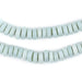 Turquoise Blue Java Glass Button Beads (8mm) - The Bead Chest