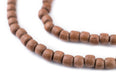 Light Brown Nugget Natural Wood Beads (5mm) - The Bead Chest