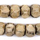 Faceted Grey Bone Beads (14x17mm) - The Bead Chest
