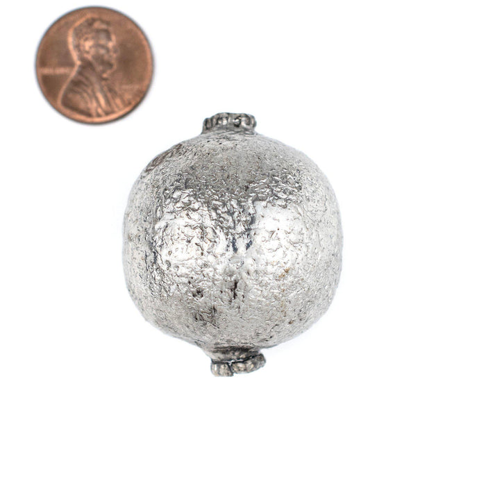 Jumbo Hollow Silver Bead (34mm) - The Bead Chest