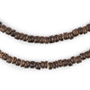 Chocolate Disk Coconut Shell Beads (5mm)