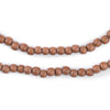 Light Brown Round Natural Wood Beads (5mm)