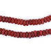 Red Java Glass Button Beads (8mm) - The Bead Chest