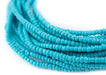 Blue Aqua Ghana Glass Beads (3mm) - The Bead Chest