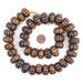 Carved Watermelon Brown Bone Beads (Large) - The Bead Chest
