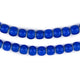 Jumbo Navy Blue White Heart Beads (8mm) - The Bead Chest