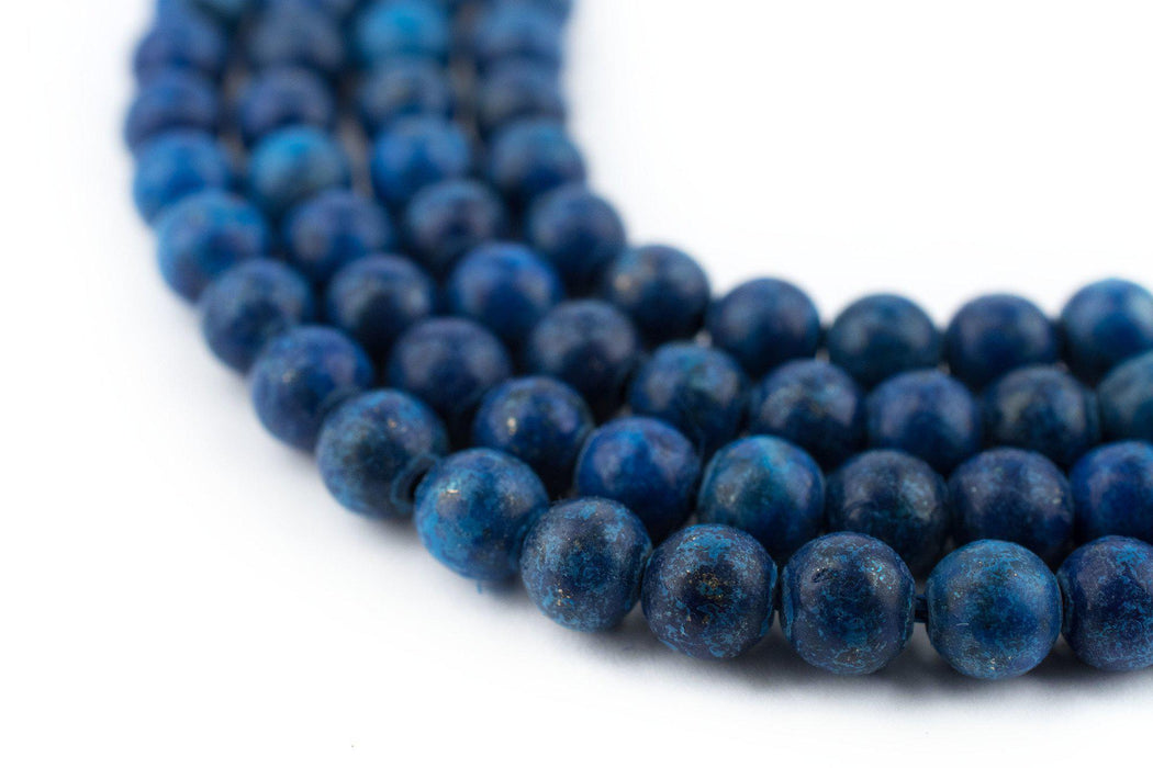 Matte Round Lapis Lazuli Beads (4mm) - The Bead Chest