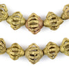 Bicone Cage Brass Filigree Beads (15x16mm)