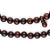 Dark Brown Round Wooden Arabian Prayer Beads (8mm)