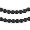 Matte Round Black Onyx Beads (8mm)