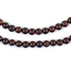 Dark Brown Round Wooden Arabian Prayer Beads (6mm)