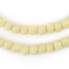 Pastel Yellow Opaque Recycled Glass Beads (9mm)