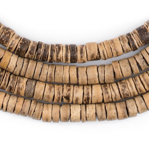 Rustic Heishi Coconut Shell Beads (8mm) - The Bead Chest
