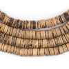 Rustic Heishi Coconut Shell Beads (8mm)