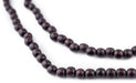 Dark Brown Round Natural Wood Beads (5mm) - The Bead Chest