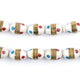 Brass-Inlaid Camel Bone Arabian Prayer Beads (14x9mm) - The Bead Chest