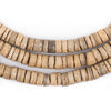 Cream Heishi Coconut Shell Beads (8mm)