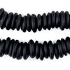 Black Annular Wound Dogon Beads (14mm)