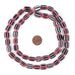 Black & Red Chevron Beads (12x9mm) - The Bead Chest