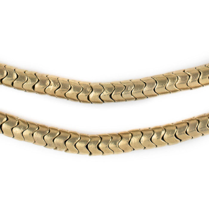 Brass Snake Beads (6mm) - The Bead Chest