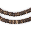 Chocolate Disk Coconut Shell Beads (8mm)